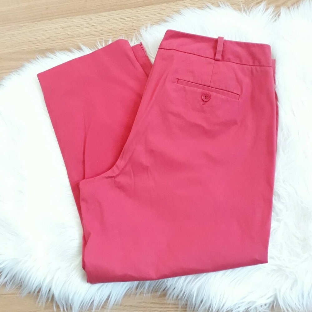 Talbots Salmon Stretch Signature Ankle Pants sz 16
